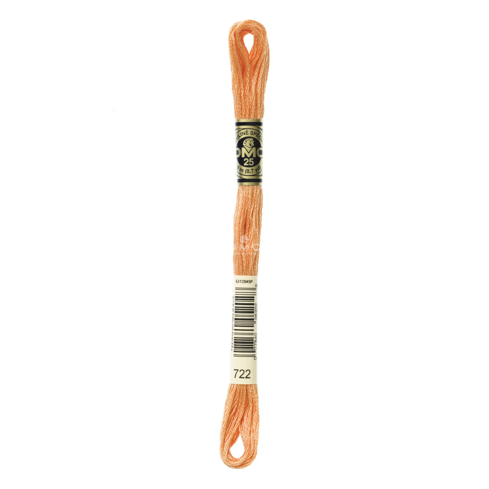 Mouliné spécial DMC 117MC - Nuances orange / marron / blanc / noir