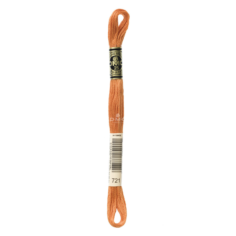 Mouliné spécial DMC 117MC - Nuances orange / marron / blanc / noir