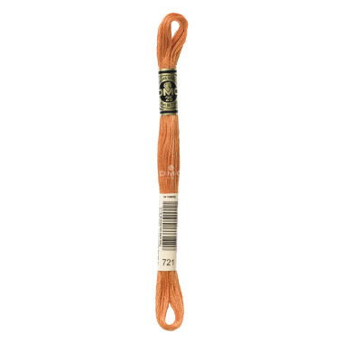 Mouliné spécial DMC 117MC - Nuances orange / marron / blanc / noir