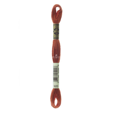 Mouliné spécial DMC 117MC - Nuances orange / marron / blanc / noir