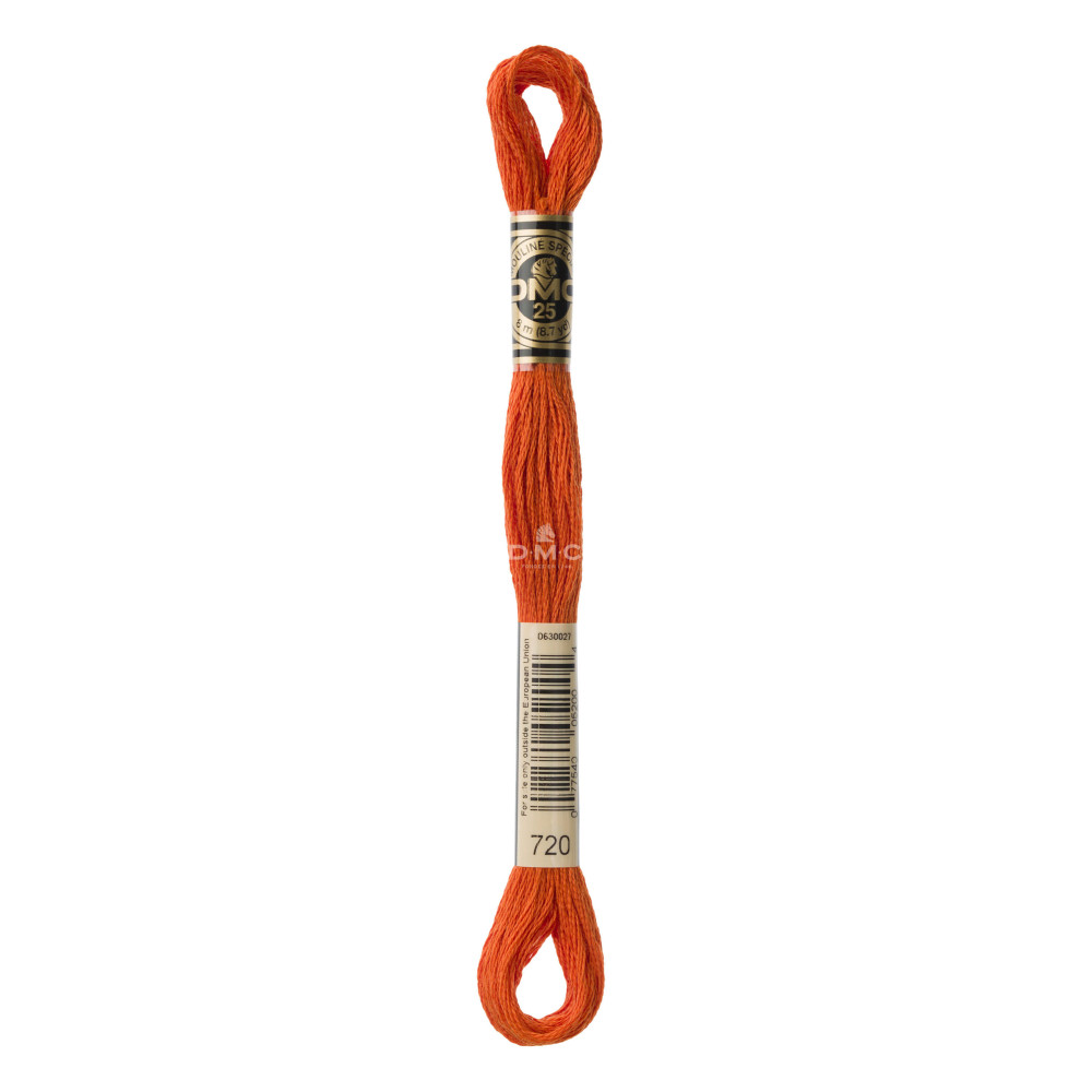 Mouliné spécial DMC 117MC - Nuances orange / marron / blanc / noir