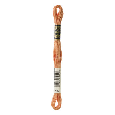 Mouliné spécial DMC 117MC - Nuances orange / marron / blanc / noir