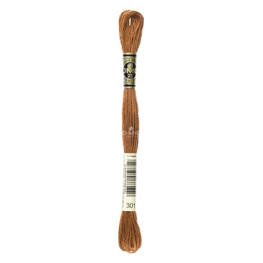 Mouliné spécial DMC 117MC - Nuances orange / marron / blanc / noir