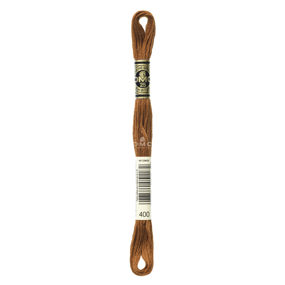 Mouliné spécial DMC 117MC - Nuances orange / marron / blanc / noir