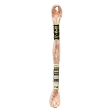Mouliné spécial DMC 117MC - Nuances orange / marron / blanc / noir