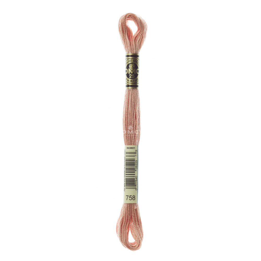 Mouliné spécial DMC 117MC - Nuances orange / marron / blanc / noir