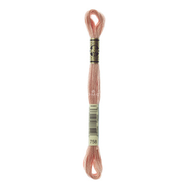 Mouliné spécial DMC 117MC - Nuances orange / marron / blanc / noir
