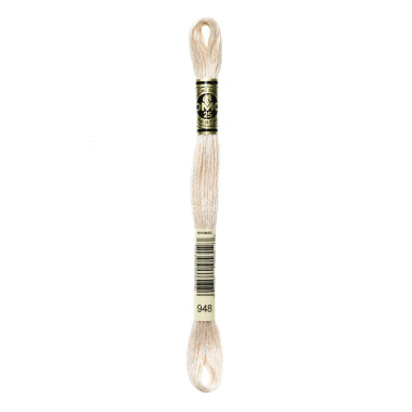 Mouliné spécial DMC 117MC - Nuances orange / marron / blanc / noir