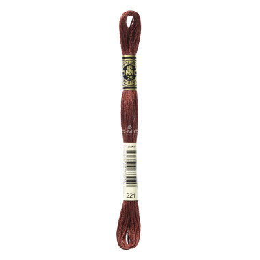 Mouliné spécial DMC 117MC - Nuances orange / marron / blanc / noir