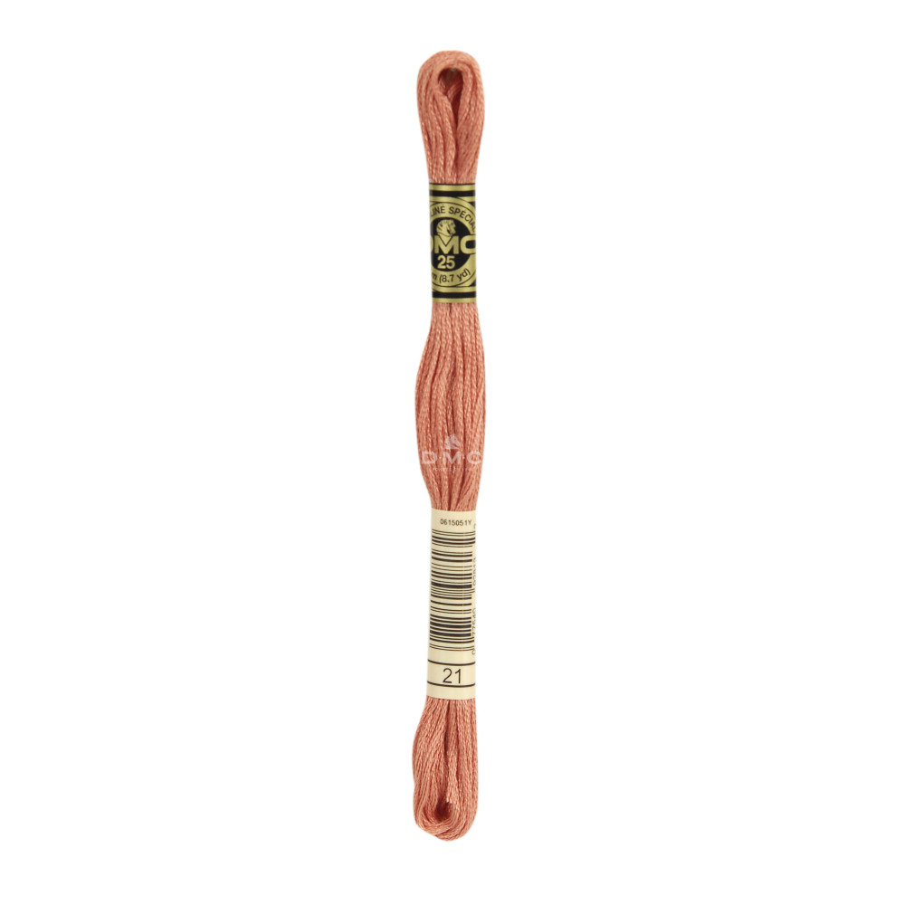 Mouliné spécial DMC 117MC - Nuances orange / marron / blanc / noir