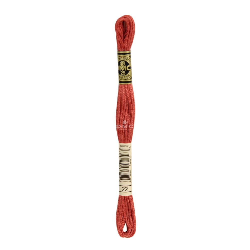 Mouliné spécial DMC 117MC - Nuances orange / marron / blanc / noir