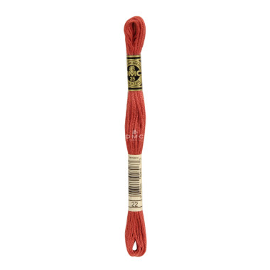Mouliné spécial DMC 117MC - Nuances orange / marron / blanc / noir
