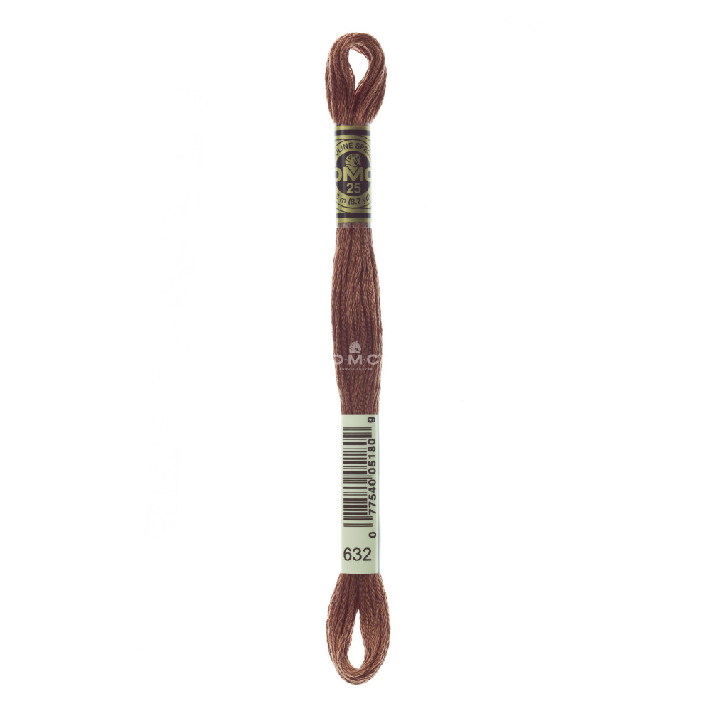 Mouliné spécial DMC 117MC - Nuances orange / marron / blanc / noir