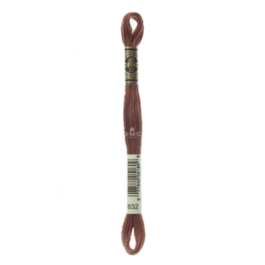 Mouliné spécial DMC 117MC - Nuances orange / marron / blanc / noir