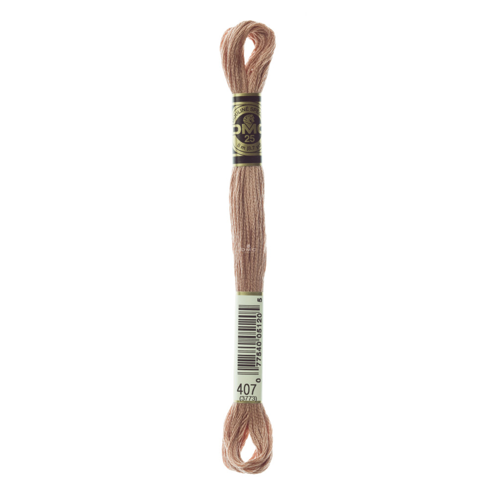 Mouliné spécial DMC 117MC - Nuances orange / marron / blanc / noir