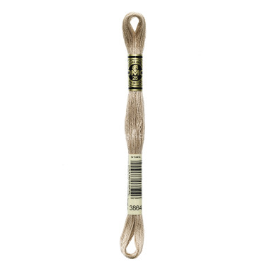 Mouliné spécial DMC 117MC - Nuances orange / marron / blanc / noir