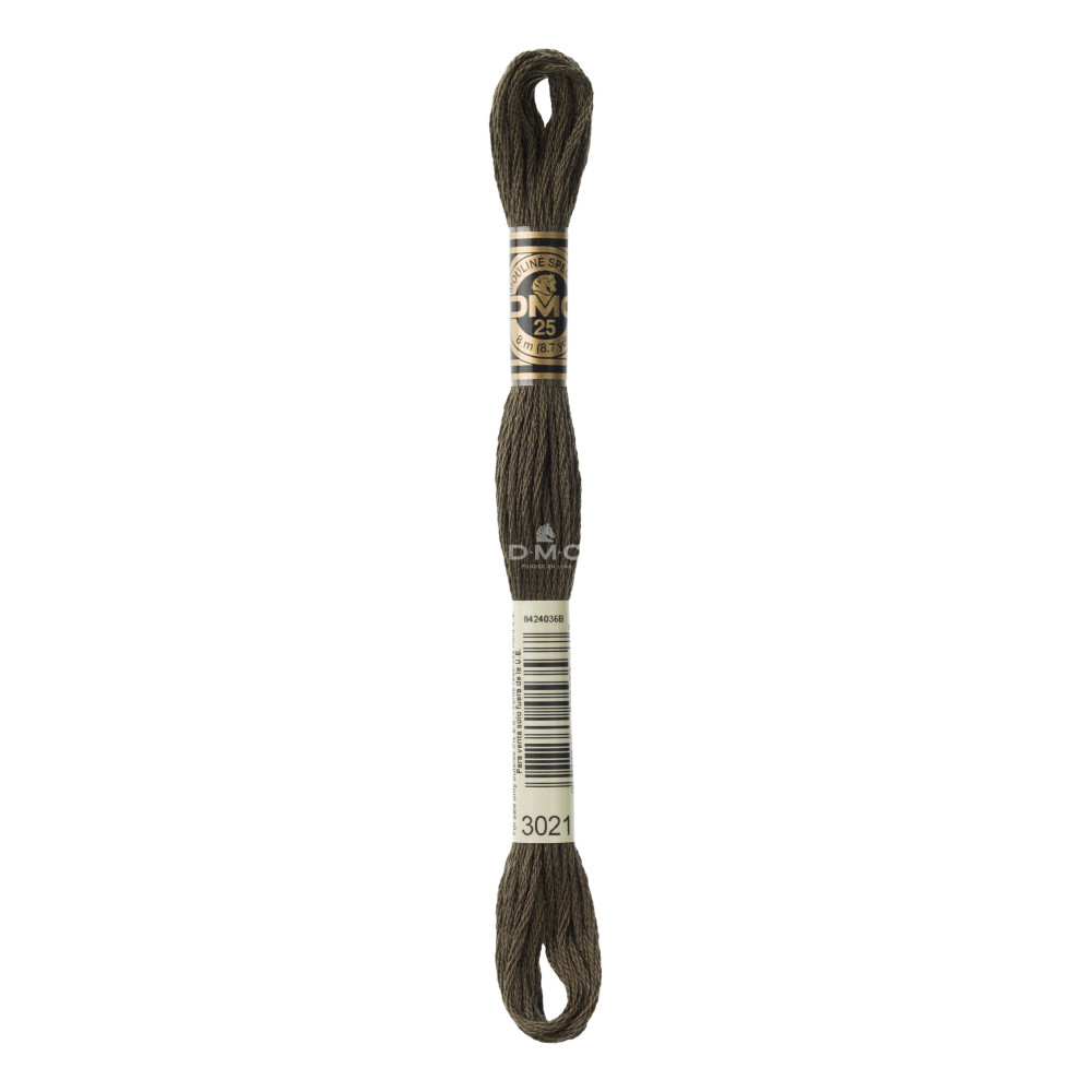 Mouliné spécial DMC 117MC - Nuances orange / marron / blanc / noir