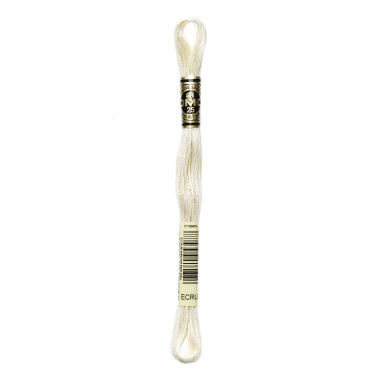 Mouliné spécial DMC 117MC - Nuances orange / marron / blanc / noir