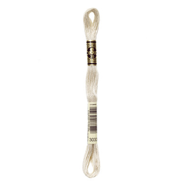 Mouliné spécial DMC 117MC - Nuances orange / marron / blanc / noir