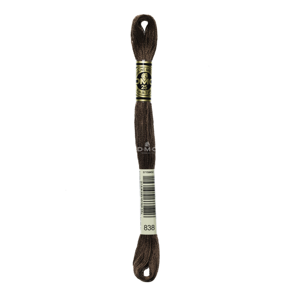 Mouliné spécial DMC 117MC - Nuances orange / marron / blanc / noir