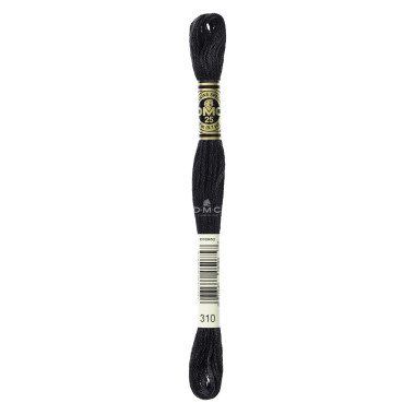 Mouliné spécial DMC 117MC - Nuances orange / marron / blanc / noir