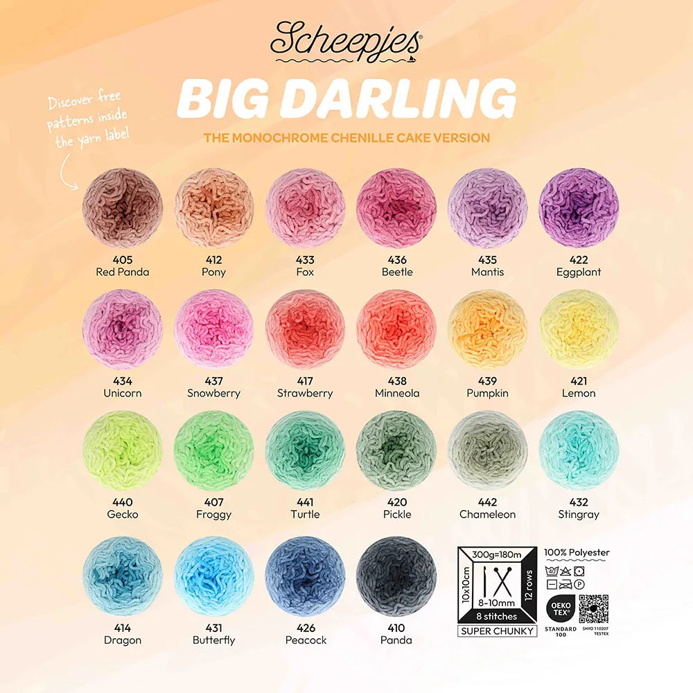 Fil chenille épais Scheepjes Big Darling