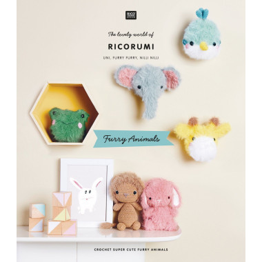 Ricorumi Furry Animals – Le livret d’amigurumis à effet fourrure par Rico Design