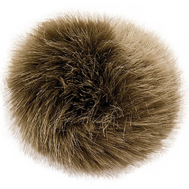 Pompon fausse fourrure 10 cm Olive Rico Design