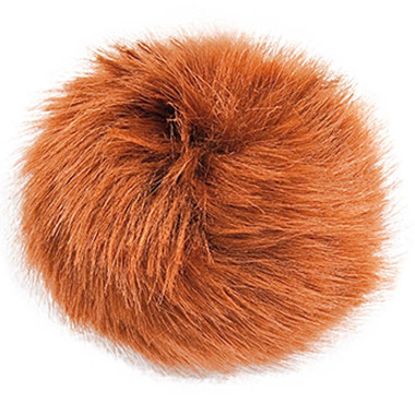 Pompon fausse fourrure 10 cm Fauve Rico Design
