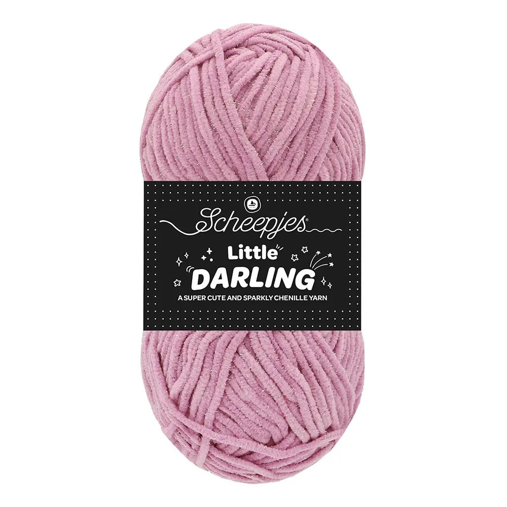Fil chenille brillant Scheepjes Little Darling Sparkle