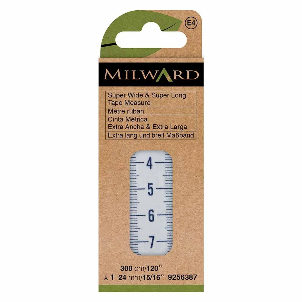 Mètre ruban extra large Milward 3 m – Accessoire de couture et quilting précis et durable
