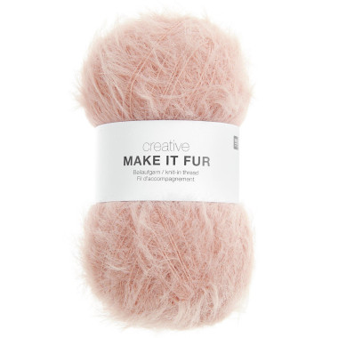 Creative Make It Fur – Fil d’accompagnement effet fourrure pour tricot et crochet