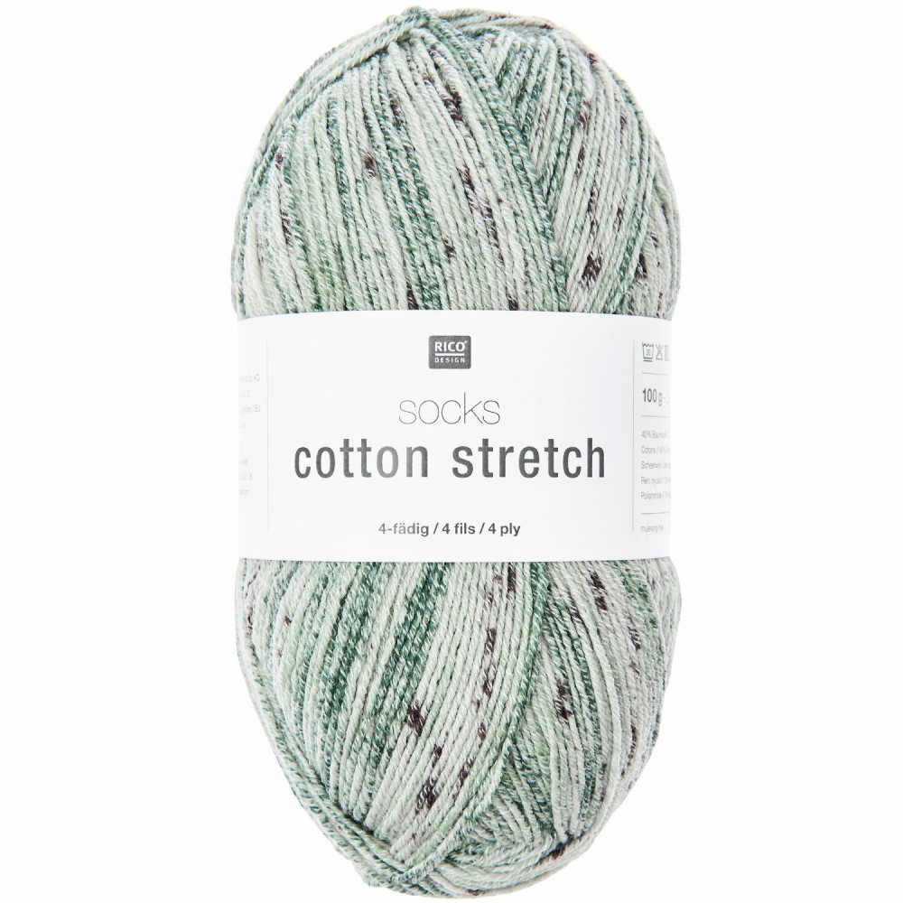 Fil à chaussettes Rico Design Socks Cotton Stretch 4 fils