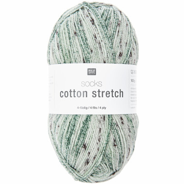 Fil à chaussettes Rico Design Socks Cotton Stretch 4 fils