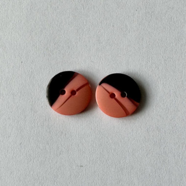 Bouton rose et noir 15 mm - Découvrez des centaines de modèles !