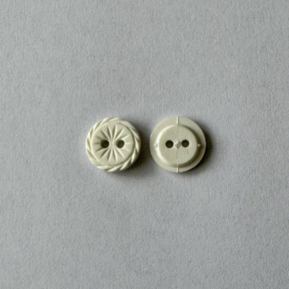 Bouton blanc effet ciselé 12 mm - Découvrez des centaines de modèles !
