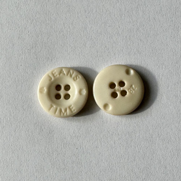 Bouton blanc Jeans Time 18 mm - Découvrez des centaines de modèles !