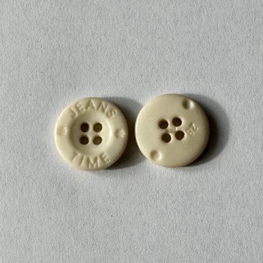 Bouton blanc Jeans Time 18 mm - Découvrez des centaines de modèles !