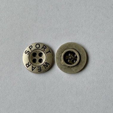 Bouton en métal Sport Wear 17 mm - Découvrez des centaines de modèles !