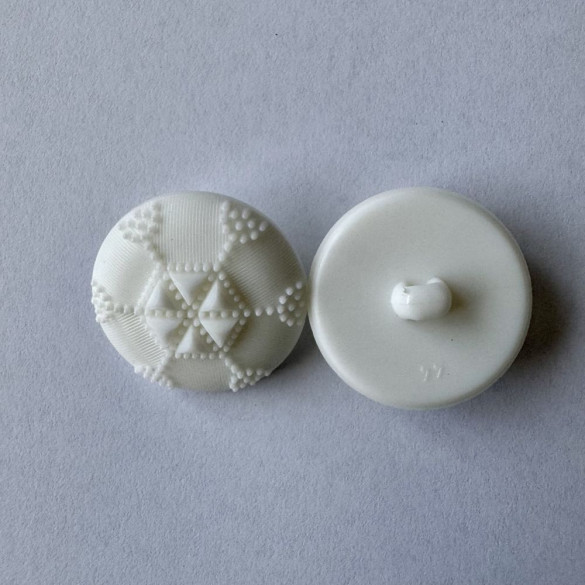 Bouton blanc à queue avec flocon de neige 30 mm - Découvrez des centaines de modèles !