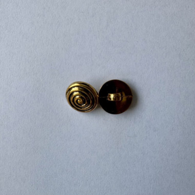 Bouton en métal doré effet tourbillon 14 mm - Découvrez des centaines de modèles !
