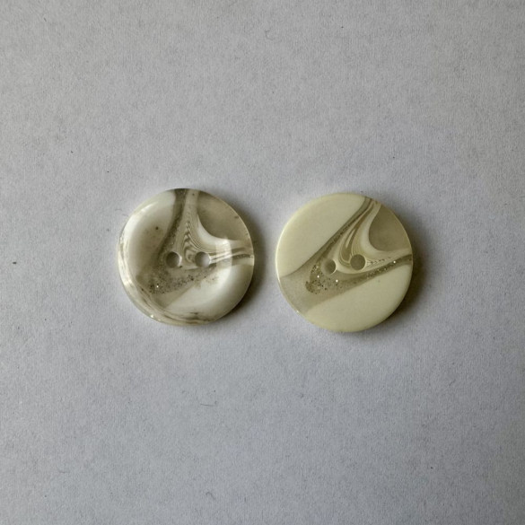 Bouton blanc pailleté 20 mm - Découvrez des centaines de modèles !