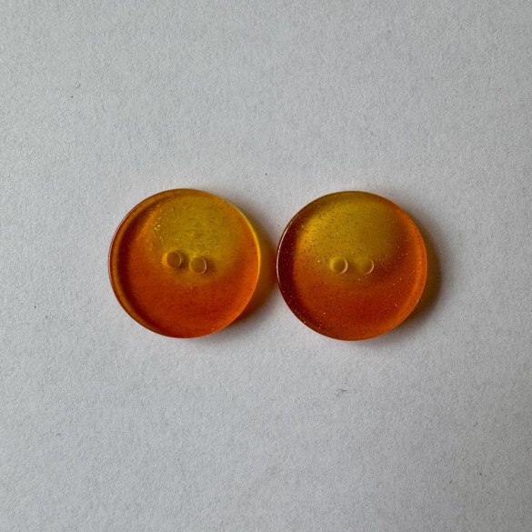 Bouton orange pailleté 21 mm - Découvrez des centaines de modèles !