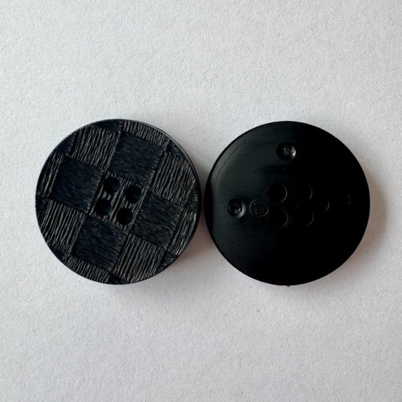 Bouton noir effet damier 30 mm - Découvrez des centaines de modèles !