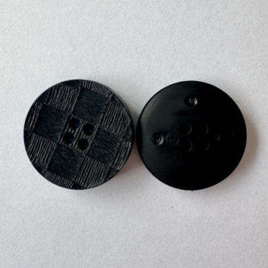 Bouton noir effet damier 30 mm - Découvrez des centaines de modèles !