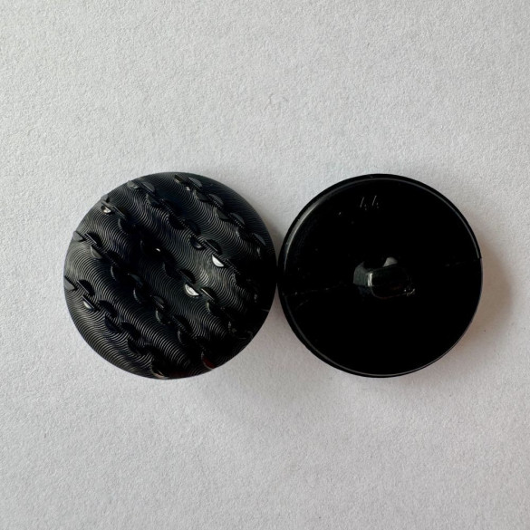 Bouton noir avec vaguelettes 28 mm - Découvrez des centaines de modèles !