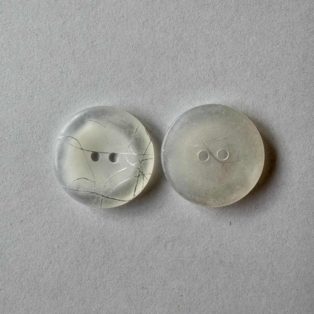 Bouton blanc avec motifs argentés 25 mm - Découvrez des centaines de modèles !