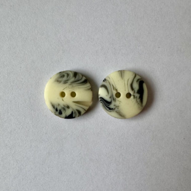 Bouton crème et noir marbré 18 mm - Découvrez des centaines de modèles !