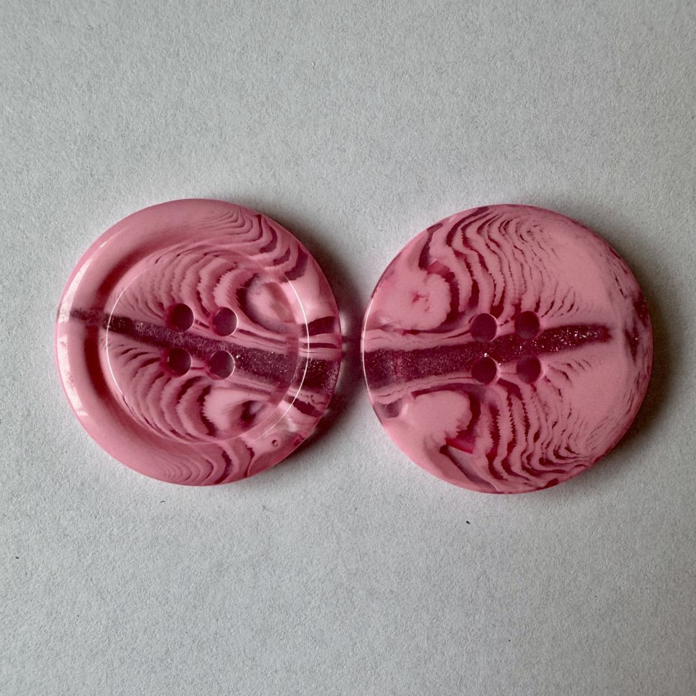 Bouton rose marbré et pailleté 30 mm - Découvrez des centaines de modèles !