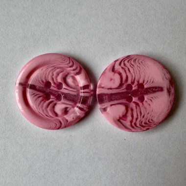 Bouton rose marbré et pailleté 30 mm - Découvrez des centaines de modèles !